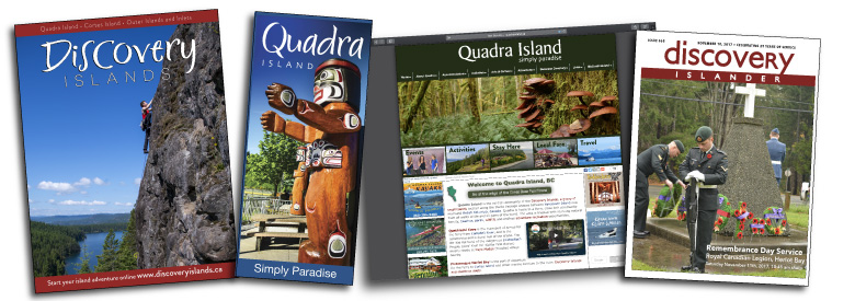 Discovery Islands media and publishing advertising information
